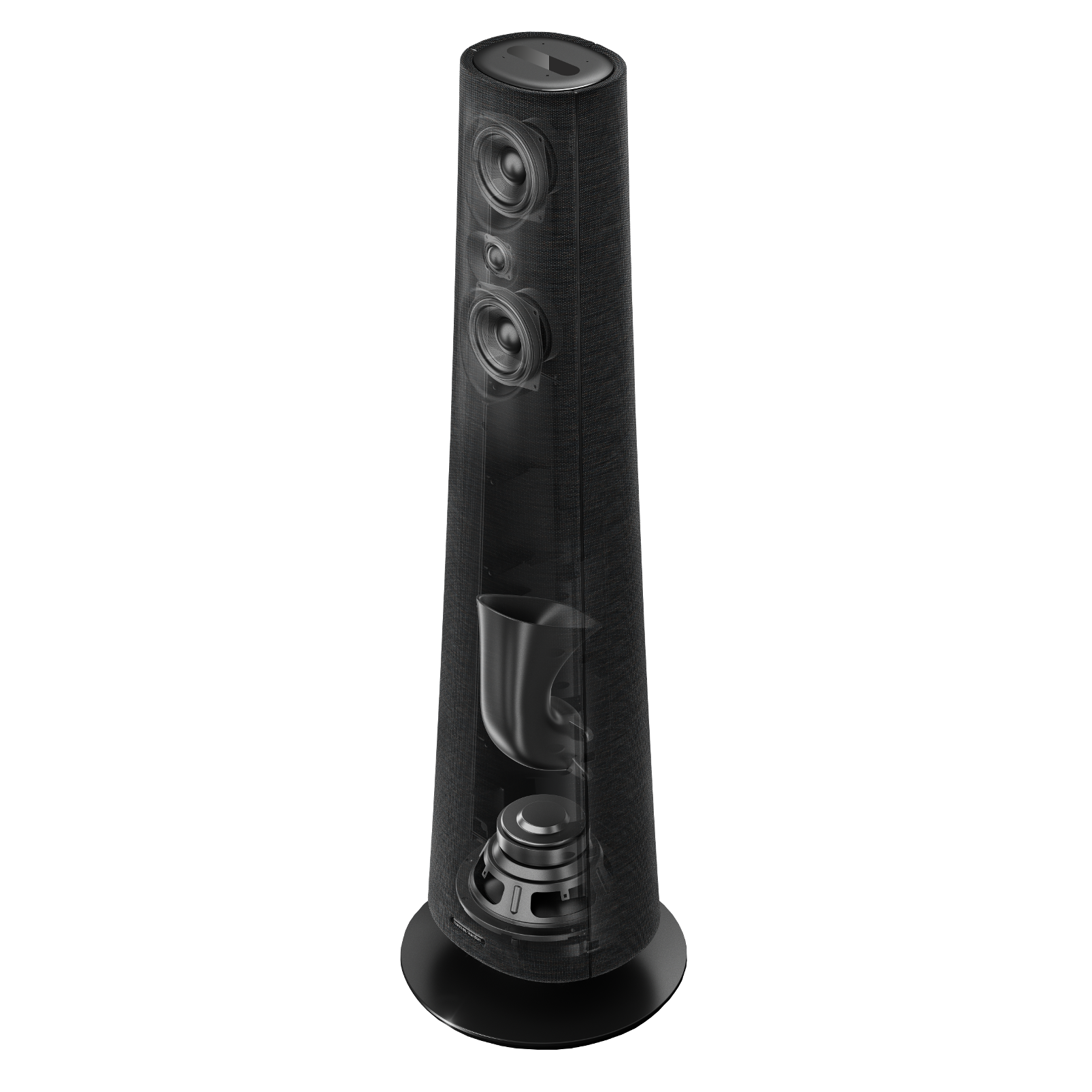 Harman Kardon Citation Tower - Black - Smart Premium Floorstanding Speaker that delivers an impactful performance - Detailshot 15